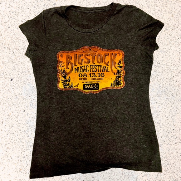 None Tops - Bigstock Music Festival 2016 T-Shirt - M